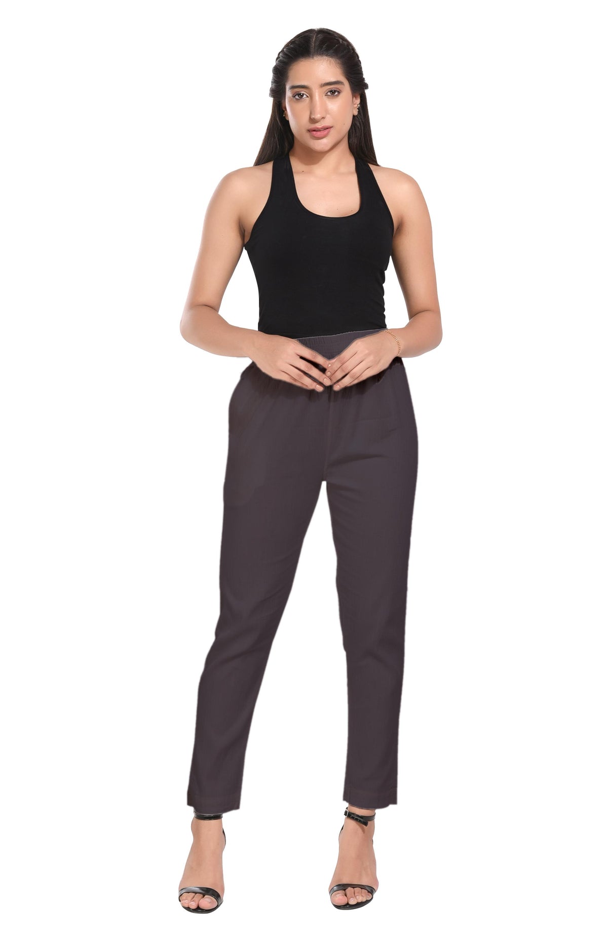Dark Grey Liva Pocket Pant for Women