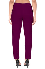 Wine Liva Pocket Pant for Women
