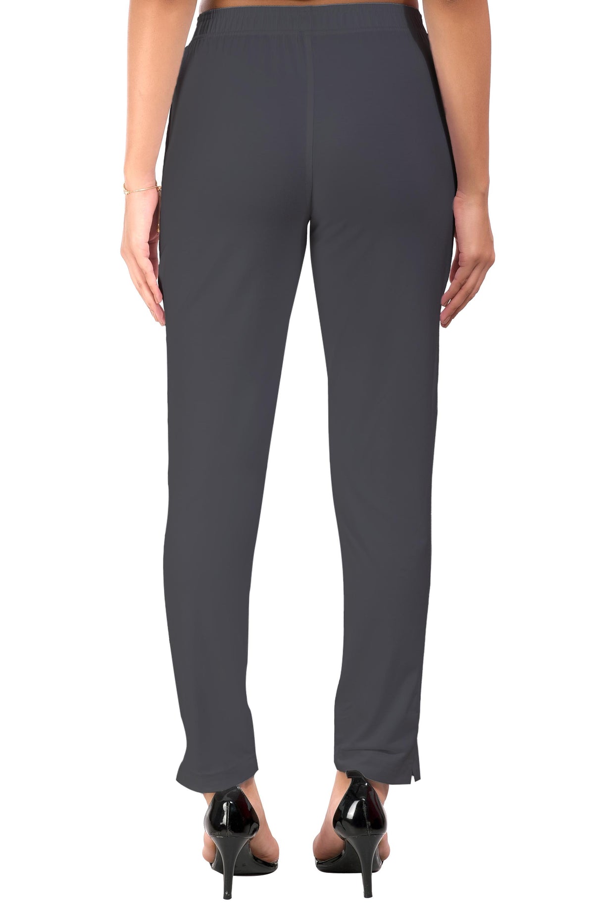 Dark Grey Pocket Pants for Women
