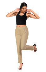 Light Gold Pocket Pants for Women