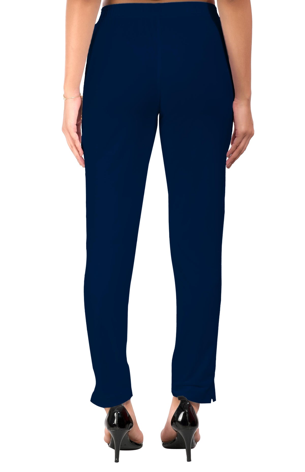 Navy Blue Pocket Pants for Women