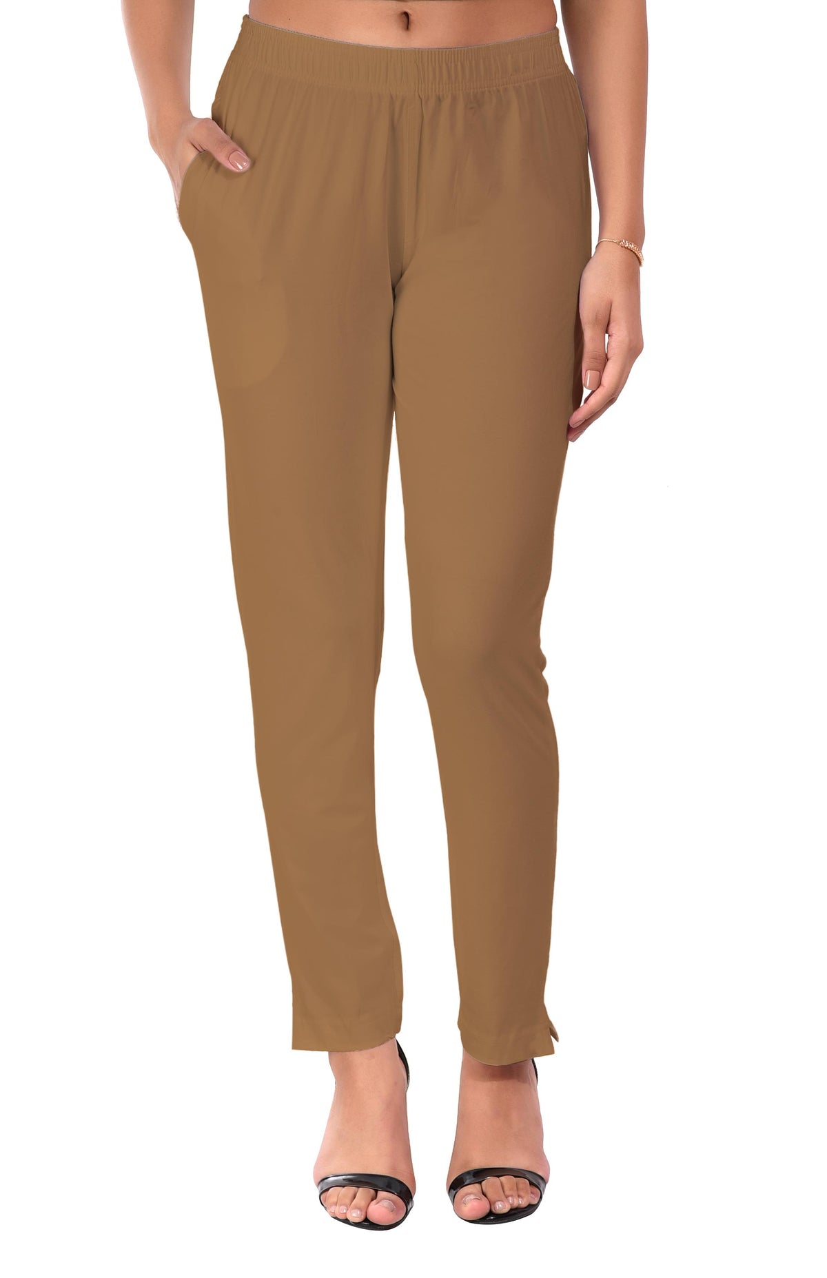 Gold Pocket Pants for Women