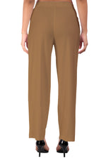 Gold Wide Leg Pocket Pant for Women