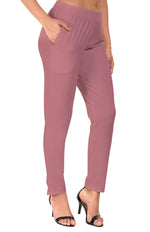 Dark Peach Pocket Pants for Women
