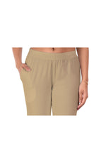 Light Gold Pocket Pants for Women
