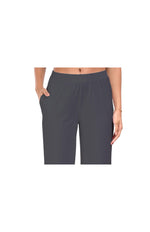 Dark Grey Wide Leg Pocket Pant for Women
