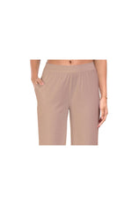 Beige Wide Leg Pocket Pant for Women
