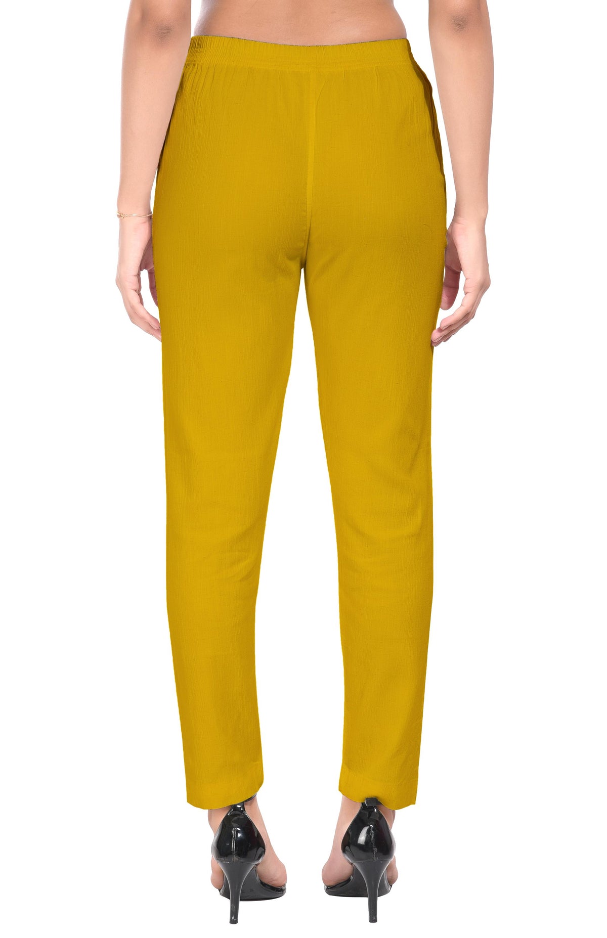 Mustard Liva Pocket Pant for Women