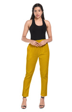 Mustard Liva Pocket Pant for Women