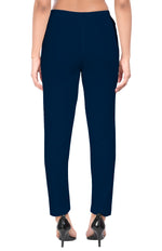 Navy Blue Liva Pocket Pant for Women