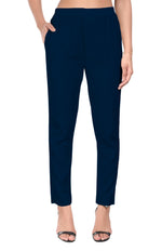 Navy Blue Liva Pocket Pant for Women