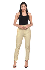 Cream Liva Pocket Pant for Women