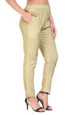 Cream Liva Pocket Pant for Women