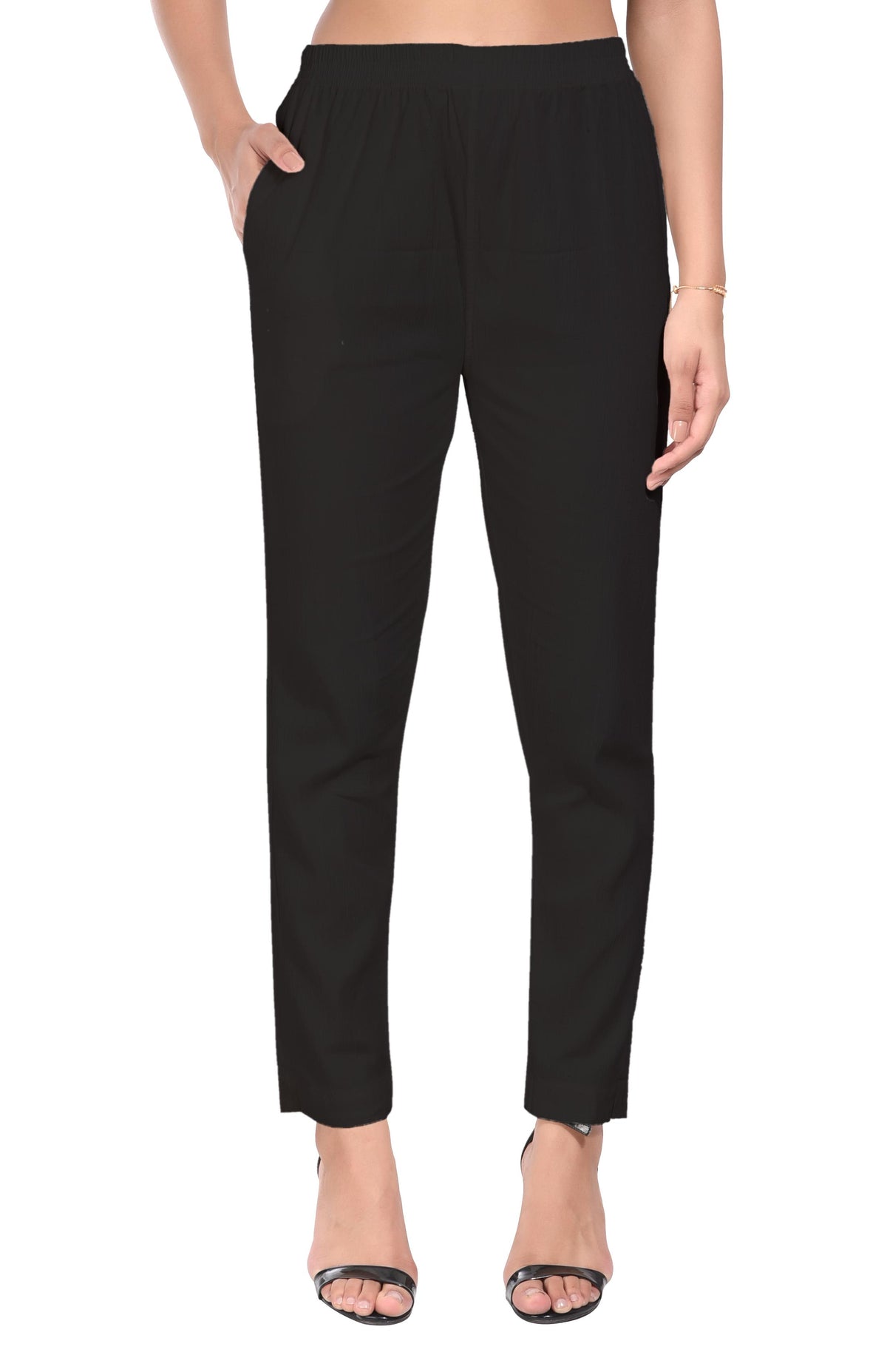 Black Liva Pocket Pant for Women