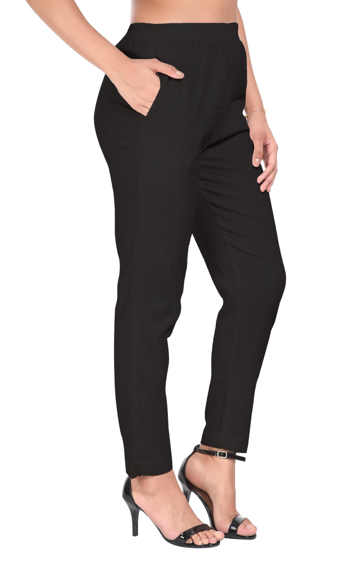 Black Liva Pocket Pant for Women