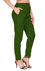 Green Liva Pocket Pant for Women