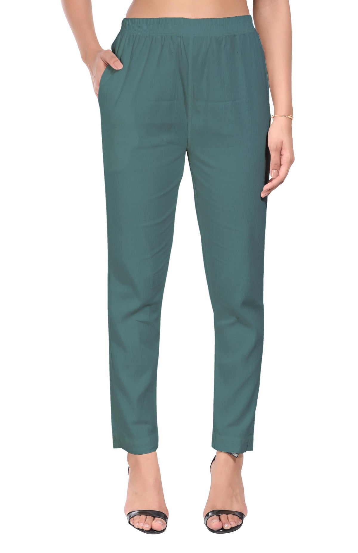 Rama Green Liva Pocket Pant for Women