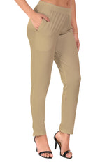 Light Gold Pocket Pants for Women