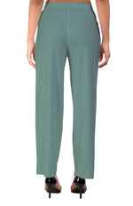 Sea Green Wide Leg Pocket Pant for Women
