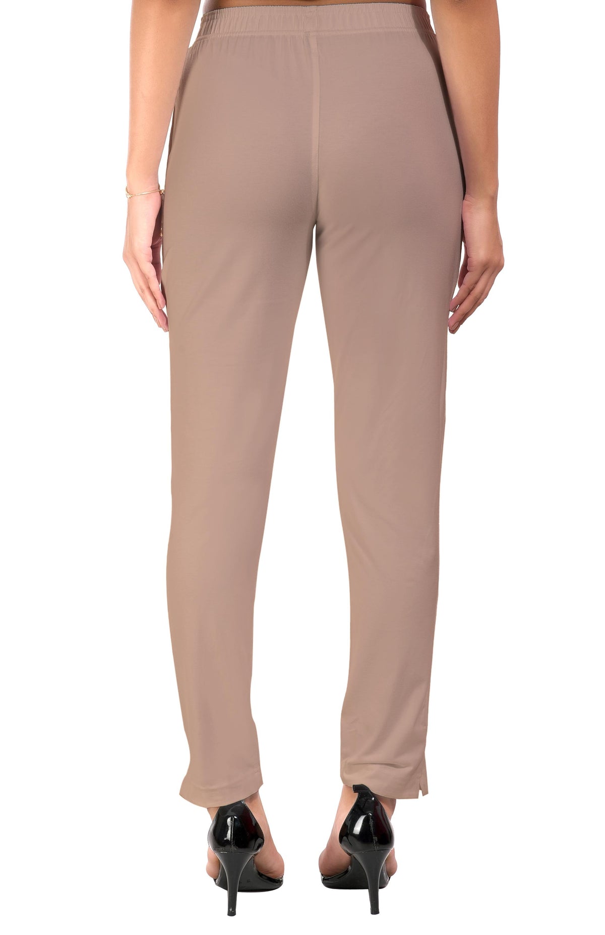 Beige Pocket Pants for Women