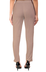 Beige Pocket Pants for Women