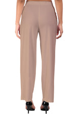 Beige Wide Leg Pocket Pant for Women