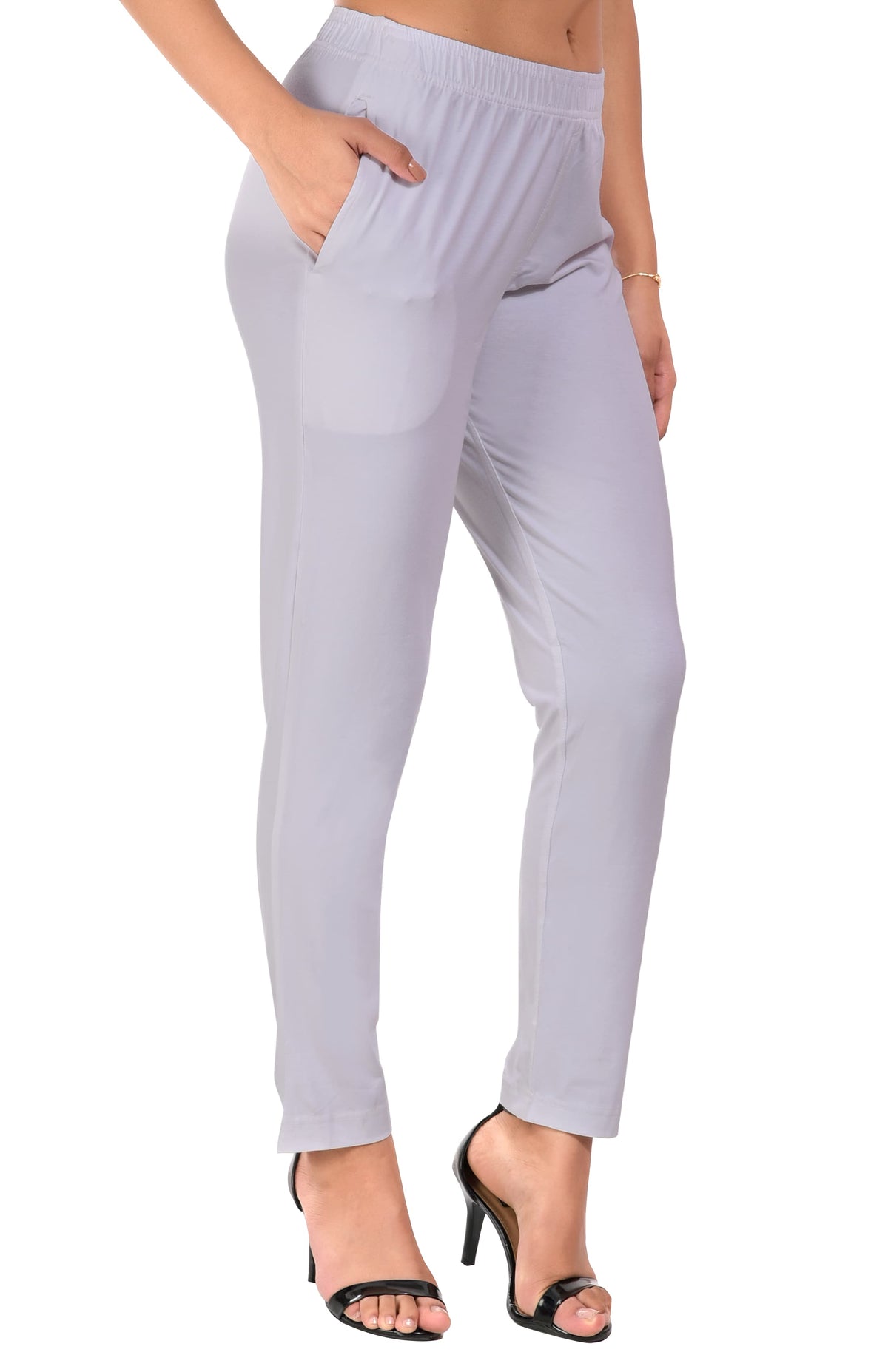 Cream Pocket Pants for Women