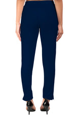 Navy Blue Pocket Pants for Women