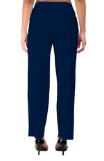 Navy Blue Wide Leg Pocket Pant for Women