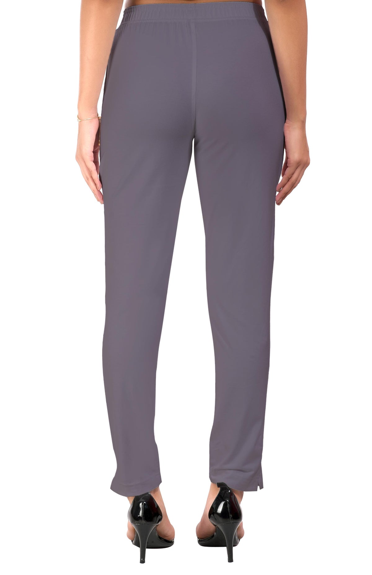 Light Grey Pocket Pants for Women