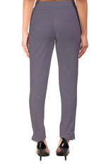 Light Grey Pocket Pants for Women