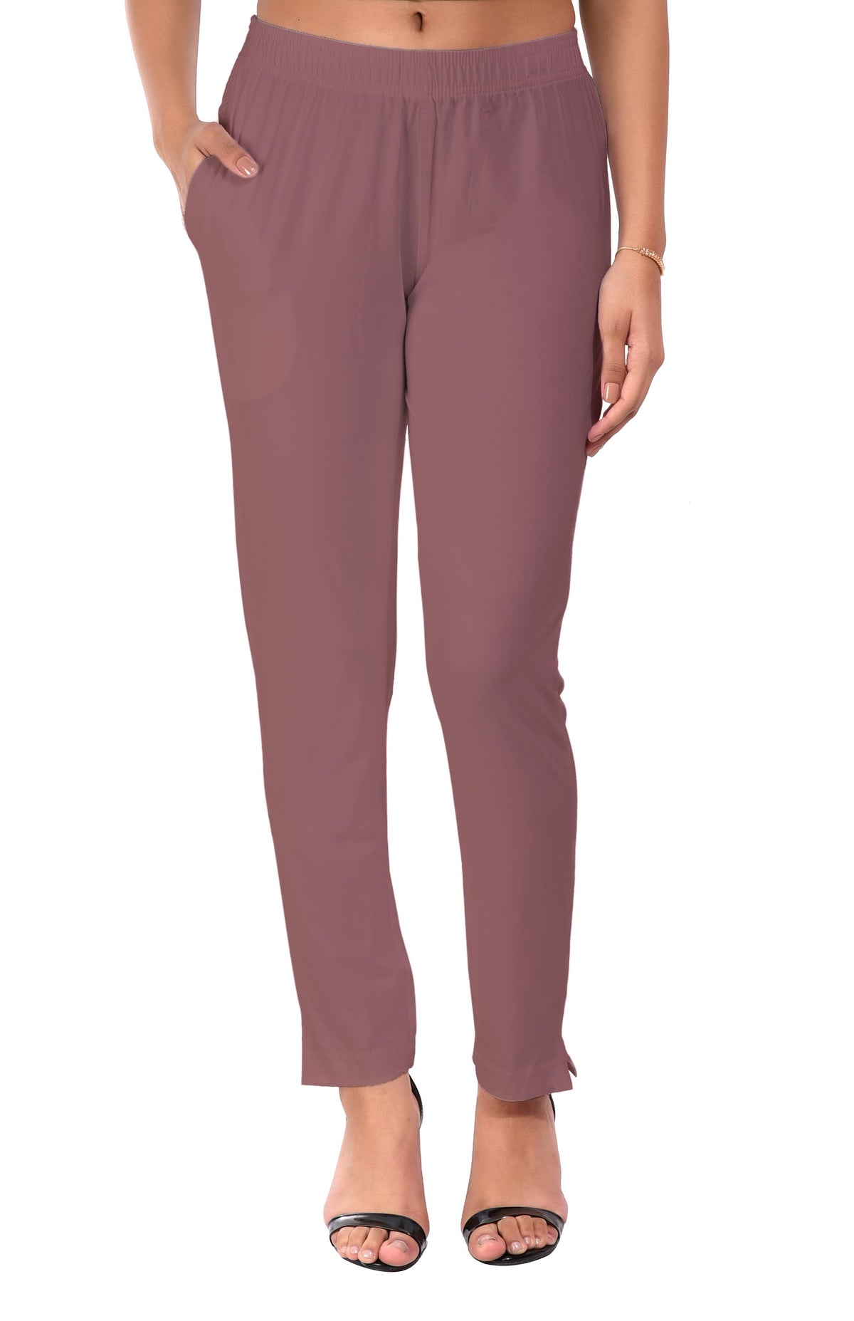 Onion Pink Pocket Pants for Women