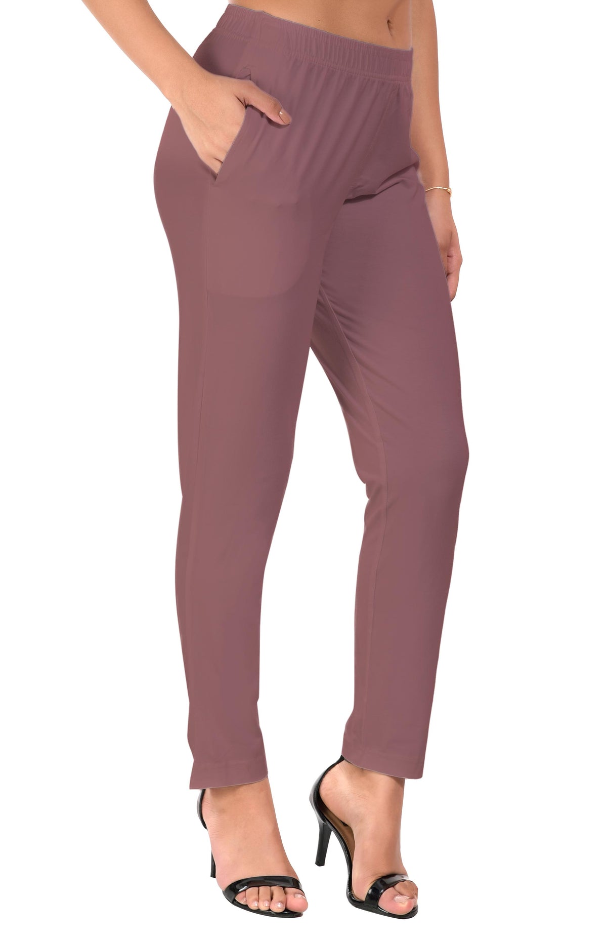 Onion Pink Pocket Pants for Women