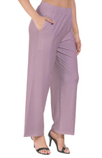 Pastel Pink Wide Leg Pocket Pant for Women