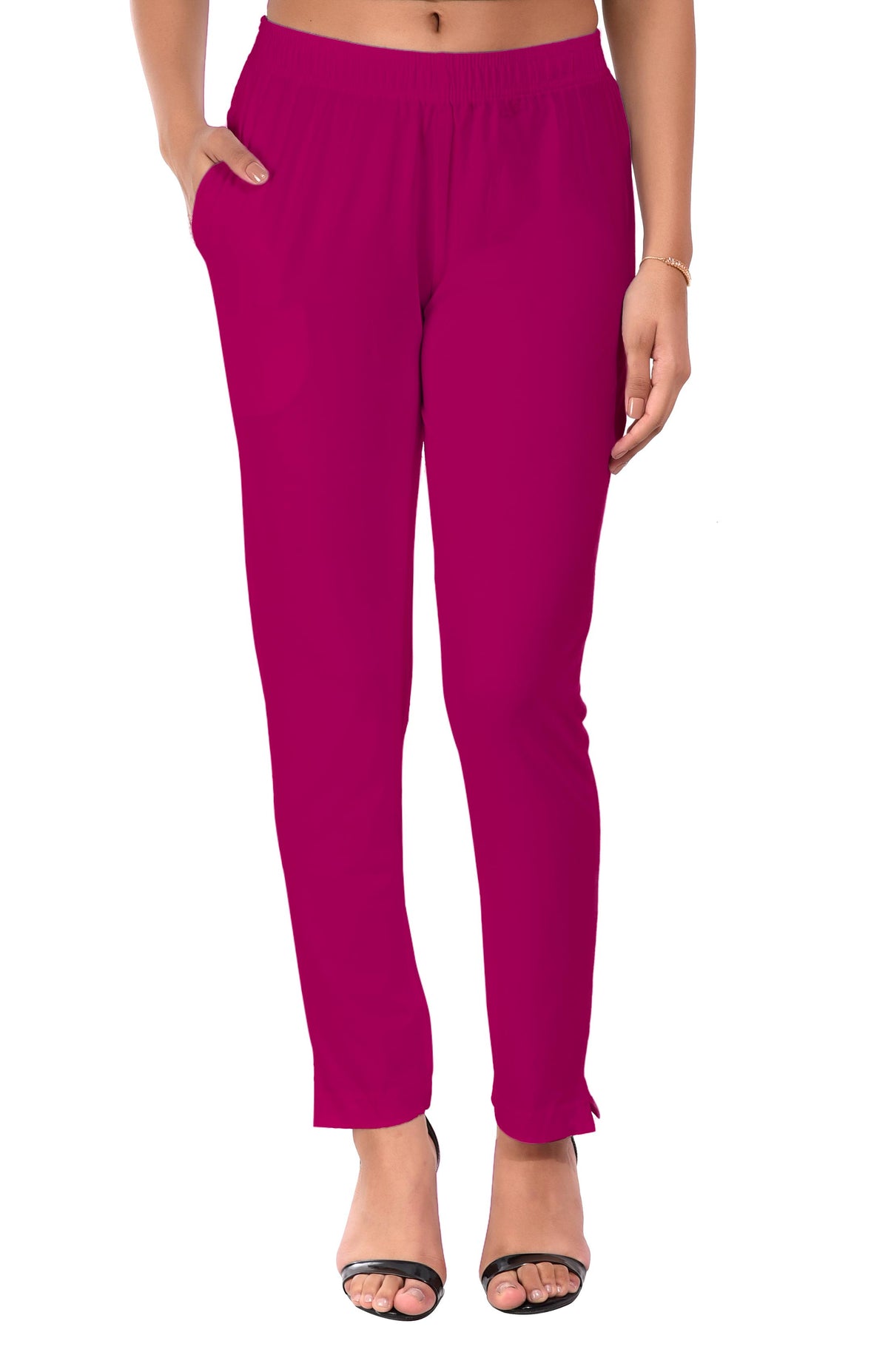 Rani Pink Pocket Pants for Women
