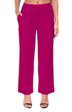 Rani Pink Wide Leg Pocket Pant for Women