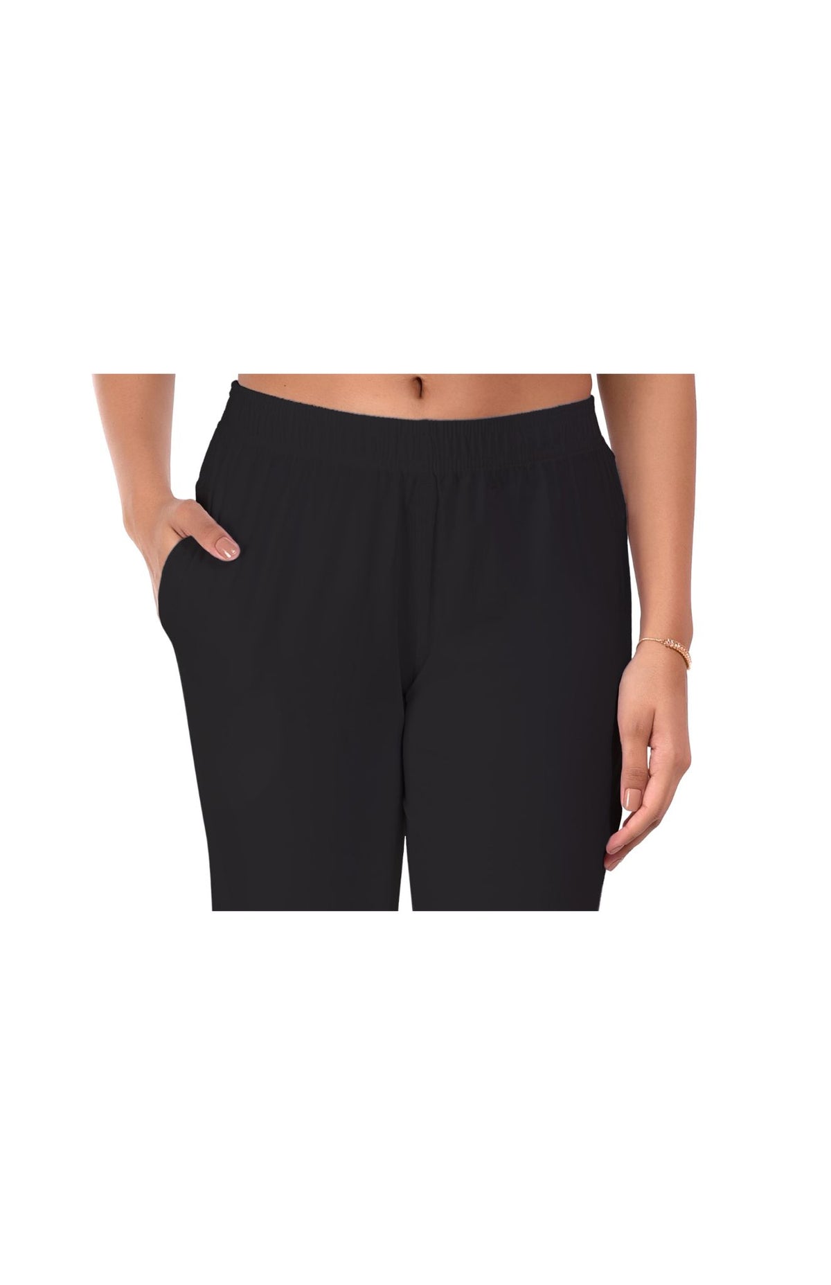 Black Pocket Pants for Women