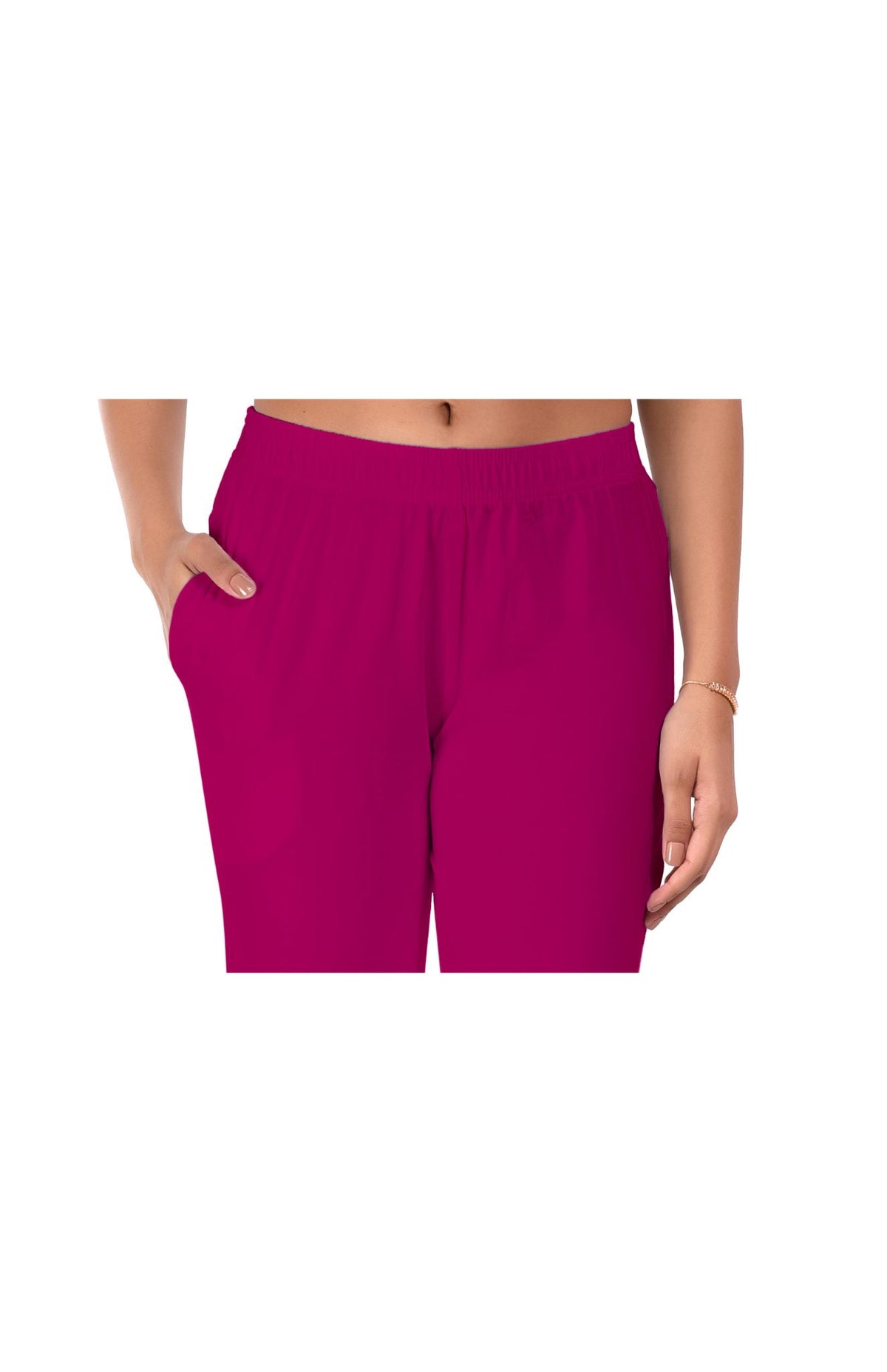 Rani Pink Pocket Pants for Women