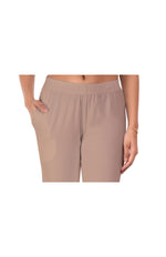 Beige Pocket Pants for Women