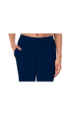 Navy Blue Pocket Pants for Women