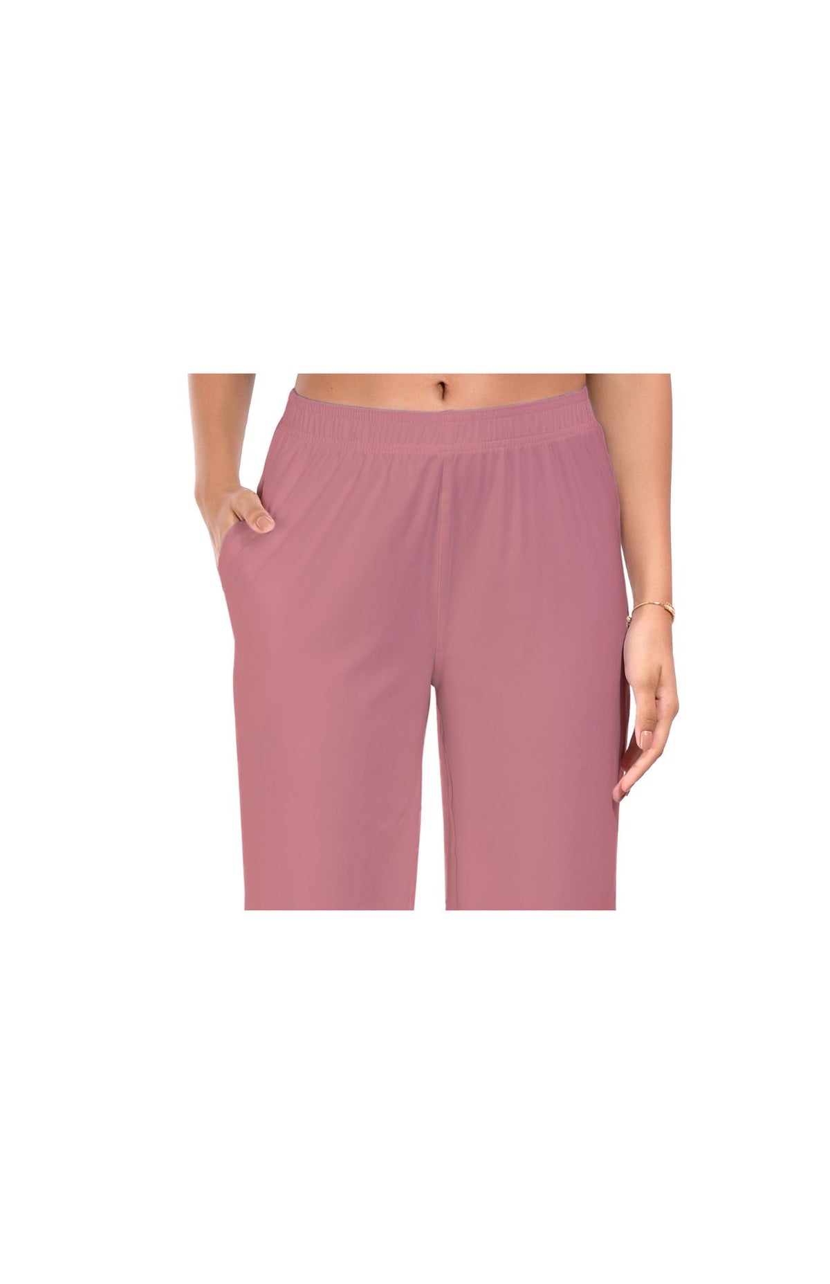 Dark Peach Wide Leg Pocket Pant for Women
