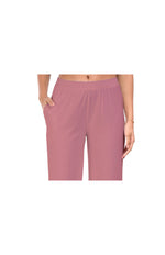 Dark Peach Wide Leg Pocket Pant for Women