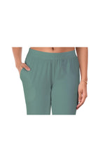 Sea Green Pocket Pants for Women
