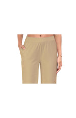 Light Gold Wide Leg Pocket Pant for Women