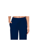 Navy Blue Wide Leg Pocket Pant for Women