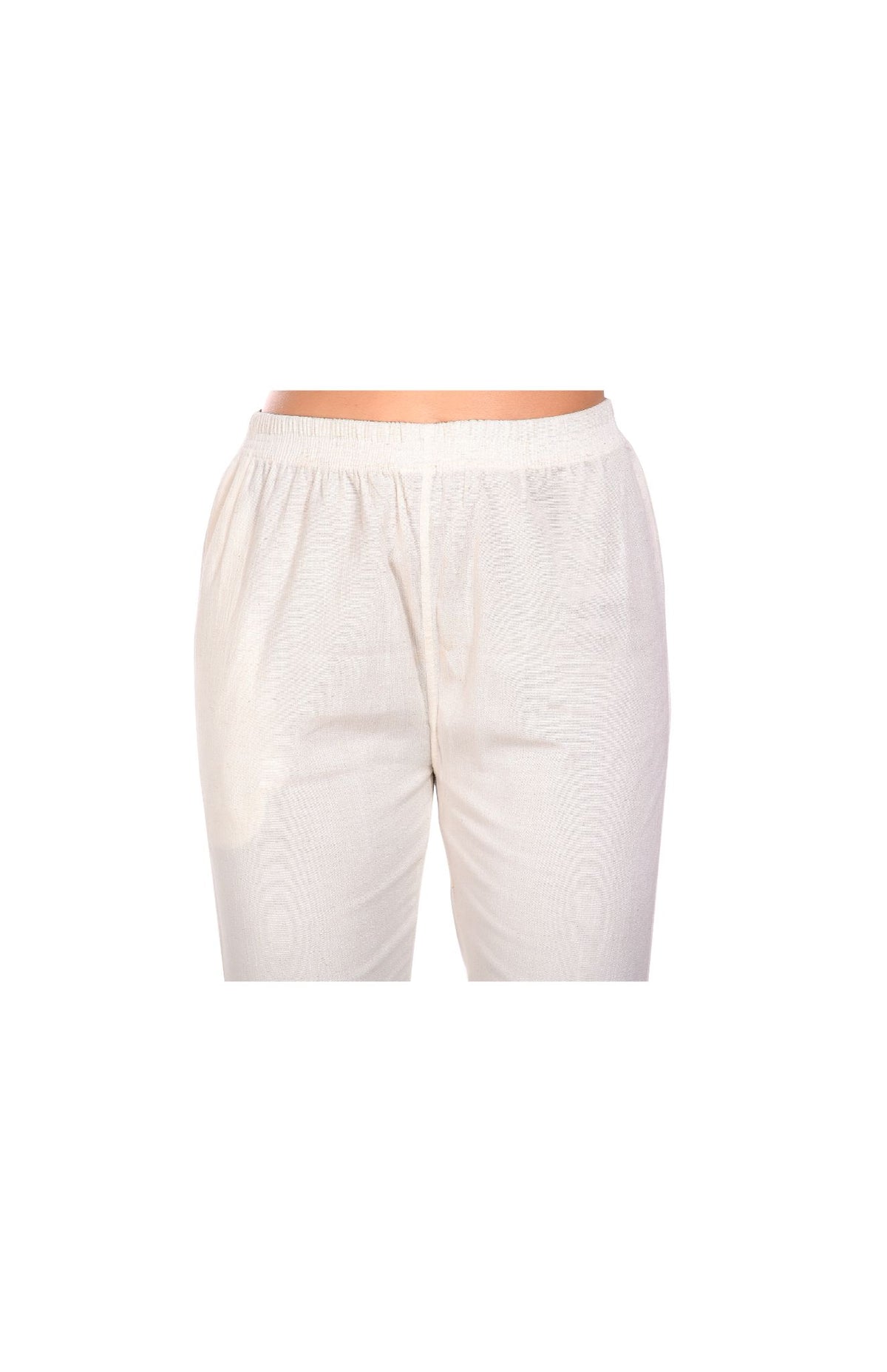 White Liva Pocket Pant for Women