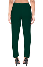 Bottle Green Liva Pocket Pant for Women