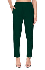 Bottle Green Liva Pocket Pant for Women